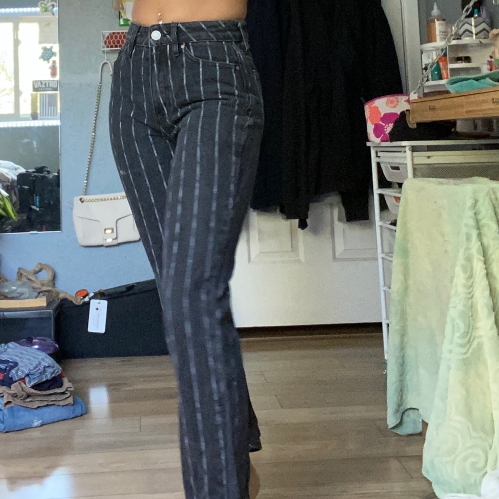 Pacsun Stripped Mom Jeans